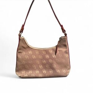 Dooney & Bourke Tan Monogram Shoulder Bag